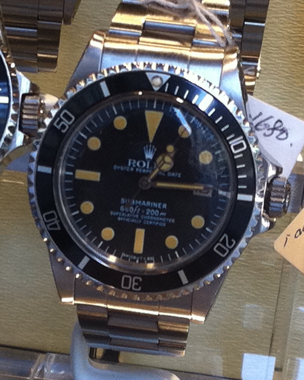 rolex submariner without cyclops