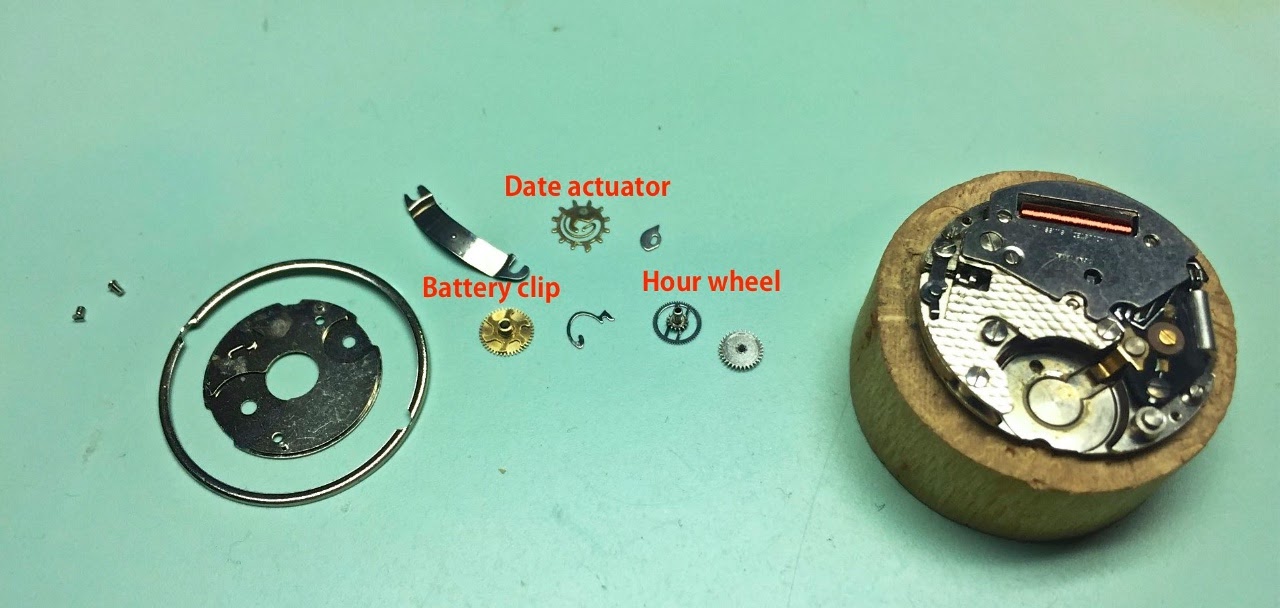 quartz watch movement parts