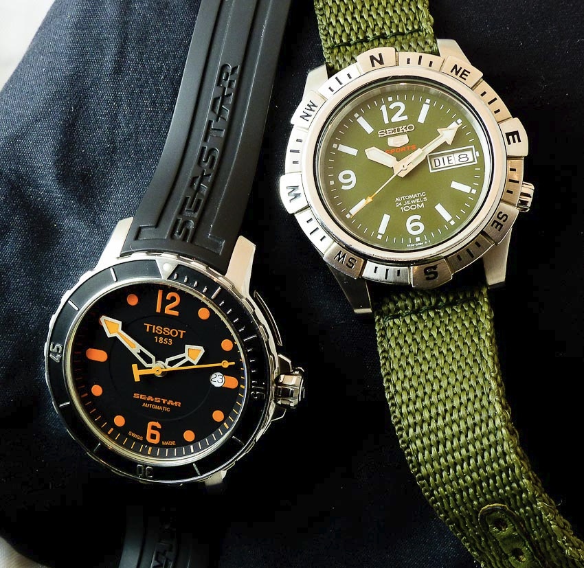 Seiko - Seiko 5 Sports vs. Tissot Seastar 1000 comparison test