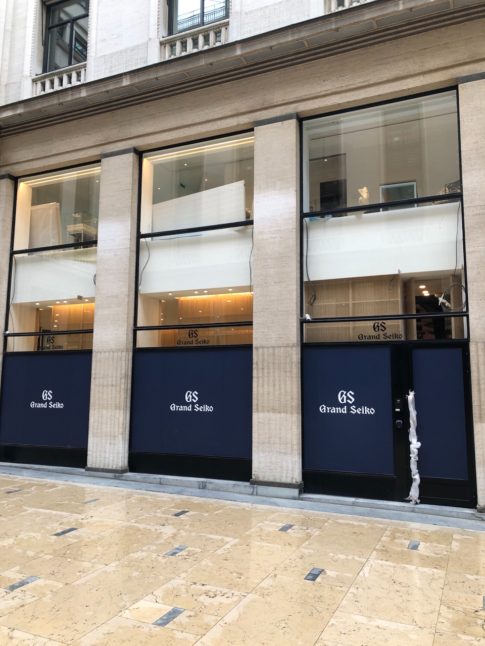 Seiko - Works are progressing well for the Grand Seiko boutique on the Place  Vendôme