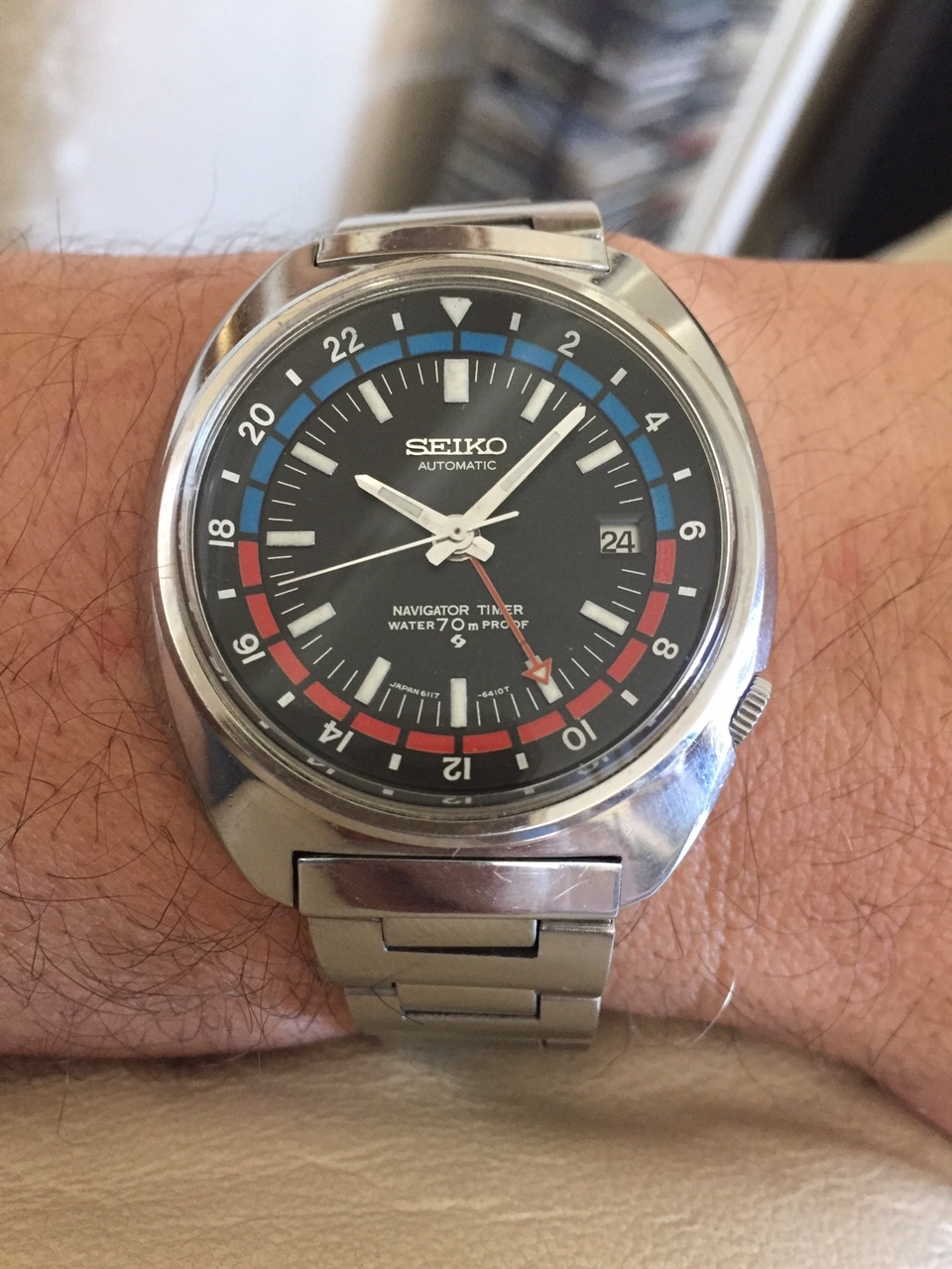 SEIKO ナビタイマー 6117－6410 NAVIGATOR TIMER - 腕時計(アナログ)