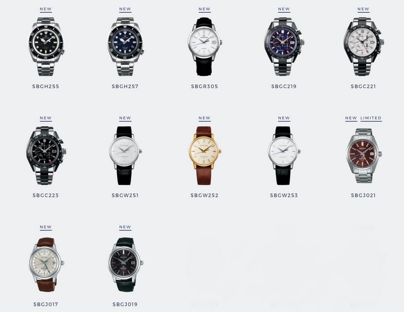 Seiko - Grand Seiko Fans: all watches on the Global GS website