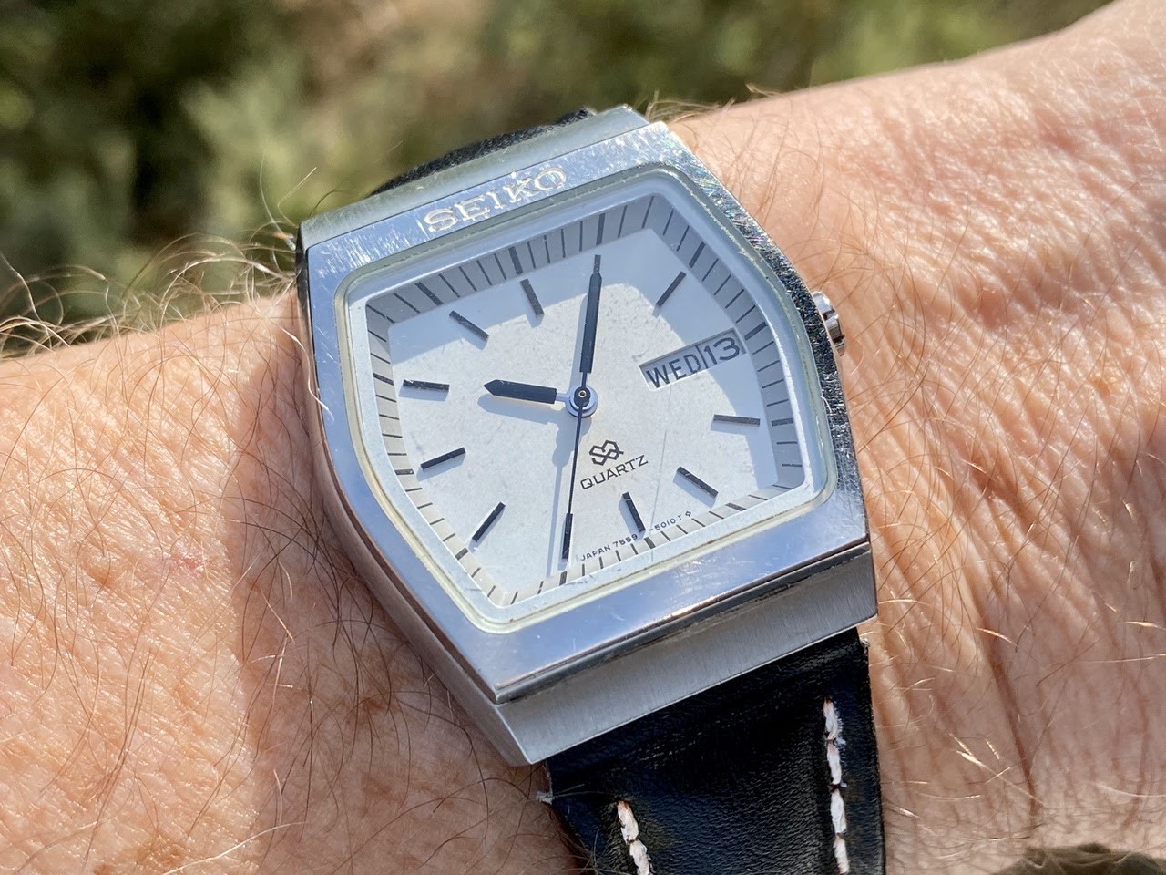 Seiko - I like this watch because the second hand lines up with the minute  markers every tic toc