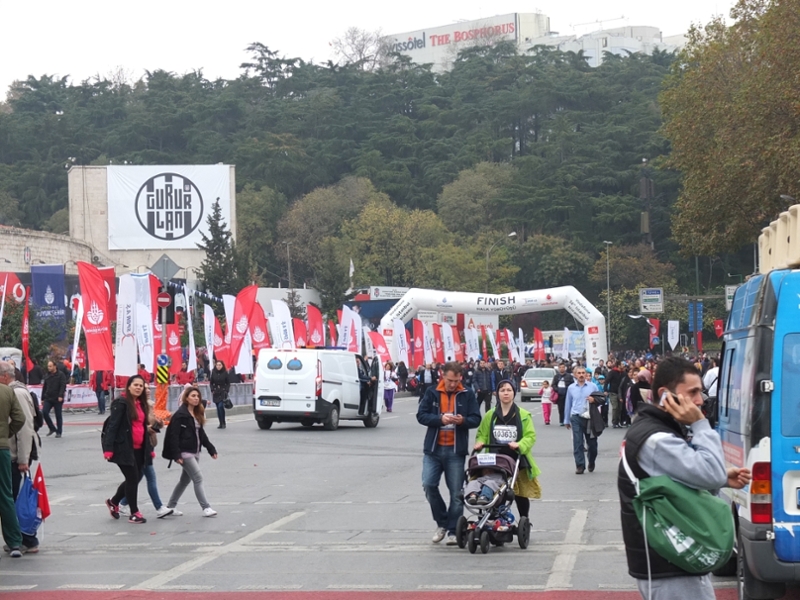 We were in the midst of the Istanbul Marathon