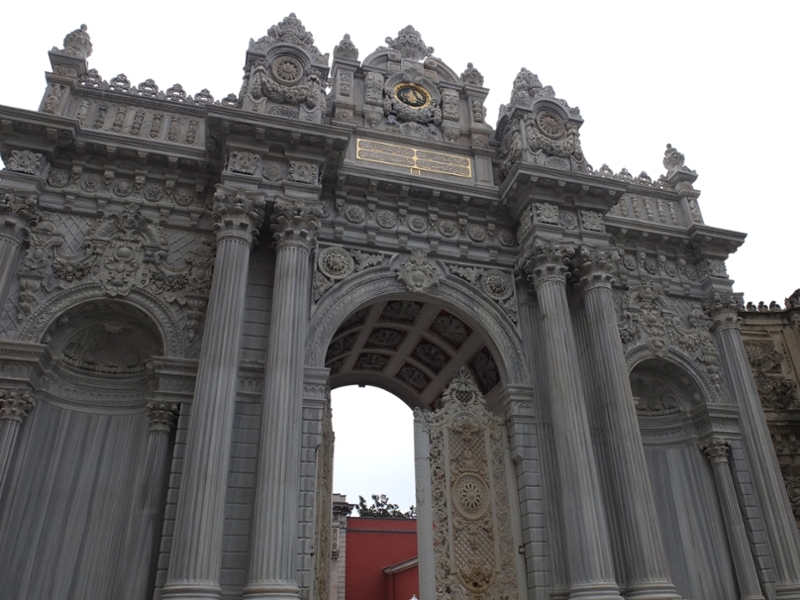 And the gates leading to the Palace