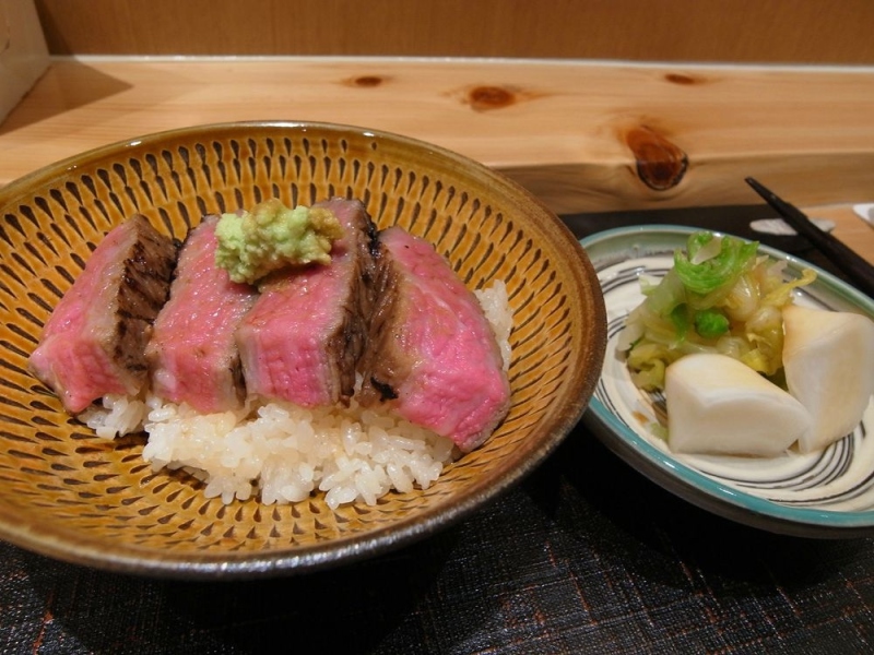 Beef sous-vide. But for me, the rice is more delicious than the beef