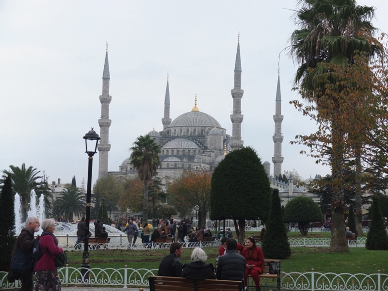 A breathtaking view of Sultan Ahmet Mosque