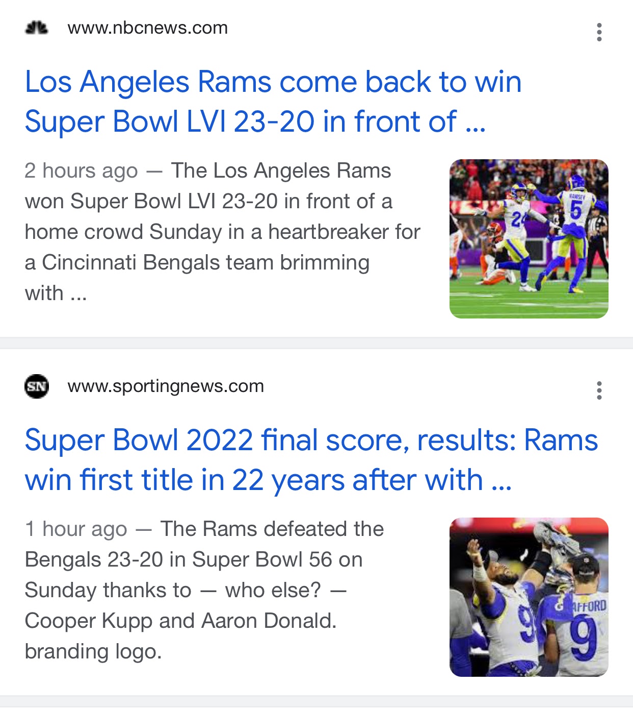 Super Bowl 2022 final score, results: Rams win first title in 22