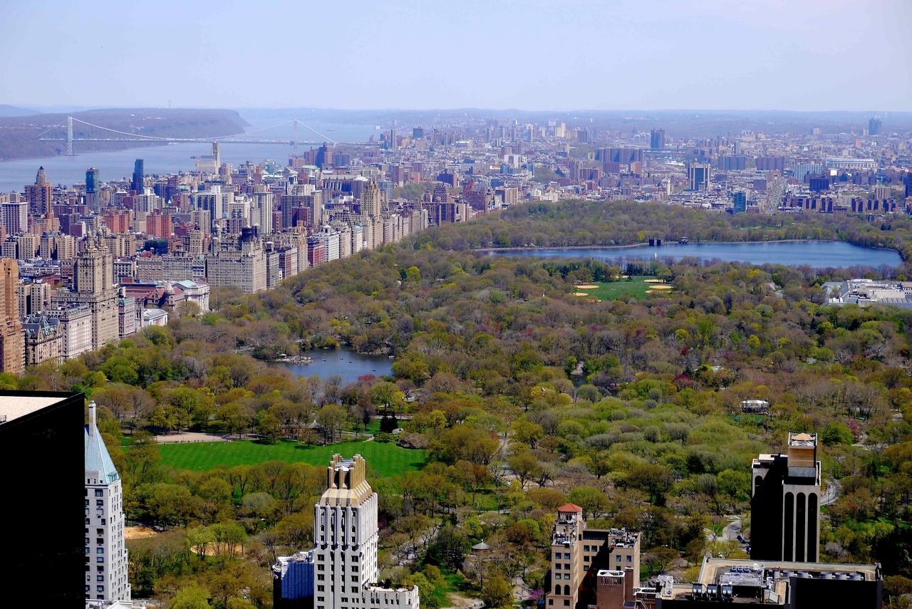 View of Central Park from Rockefeller Building
