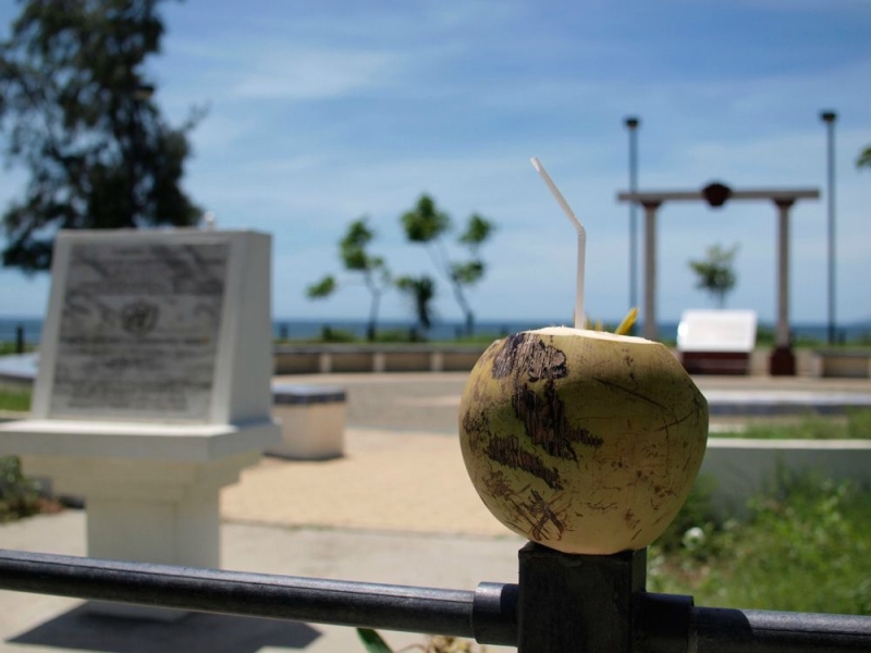 Take a rest. Chill out with a coconut