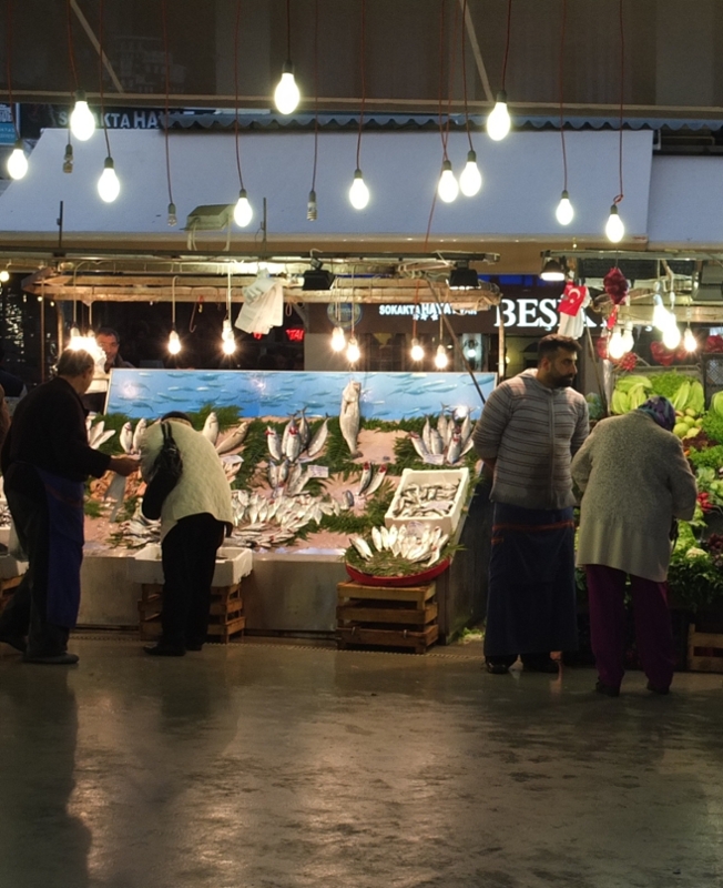 Afterwards, we took a walk to nearby Besiktas neighborhood and stumbled upon their fish market.