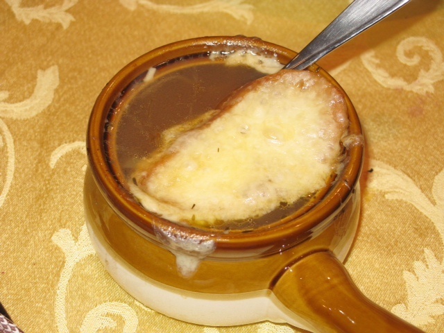 French onion soup.