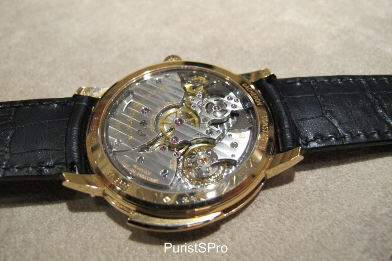 The beautiful back of the 1731 - I hope Alex returned this watch to Mr Torres for he was so eyeing it!