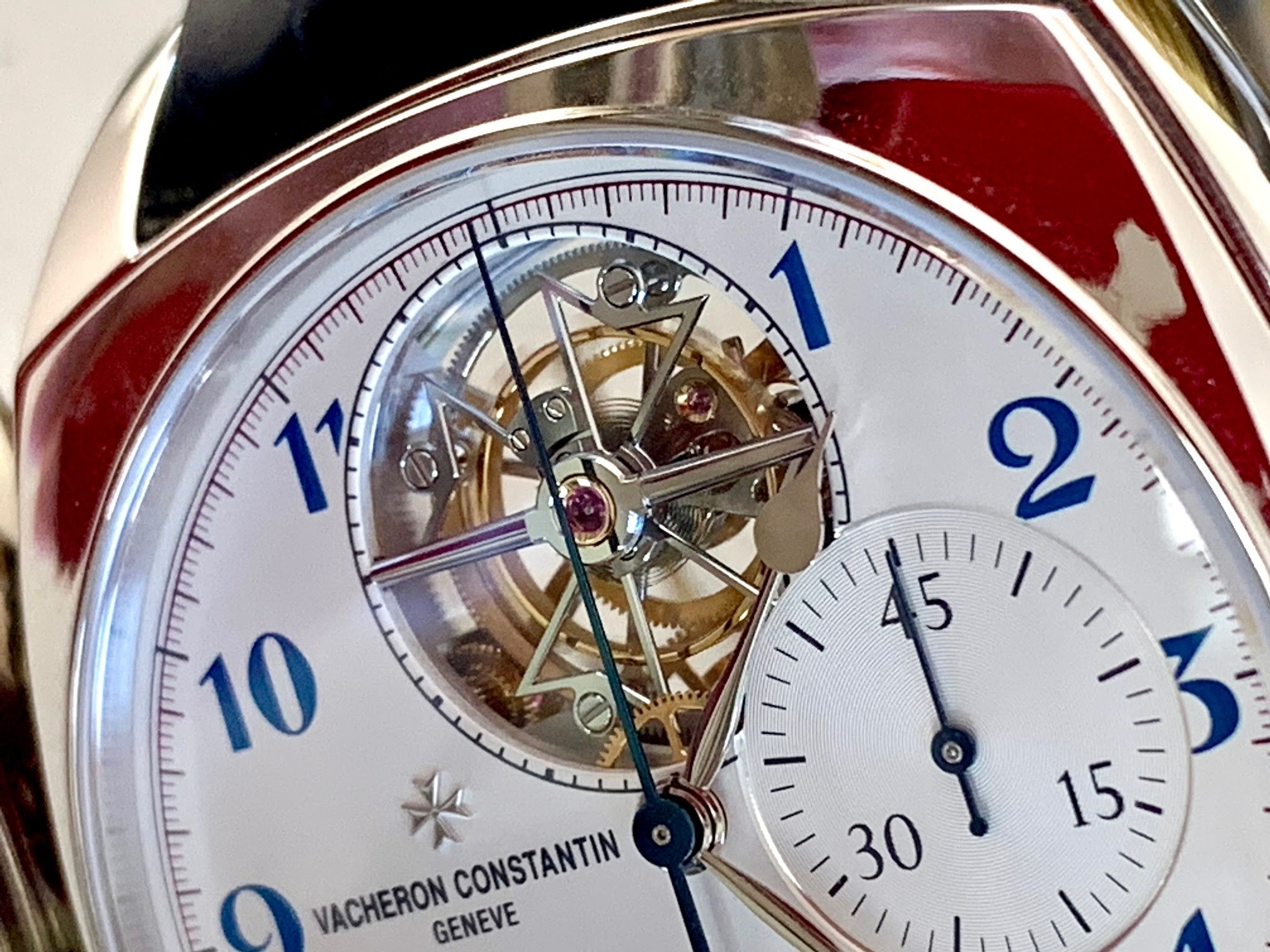 Vacheron Constantin Harmony Tourbillon Chronograph White Dial Men's Watch  5100S/000R-B125 - Watches, Harmony - Jomashop