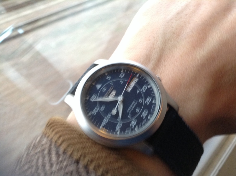 Seiko Five on way to work