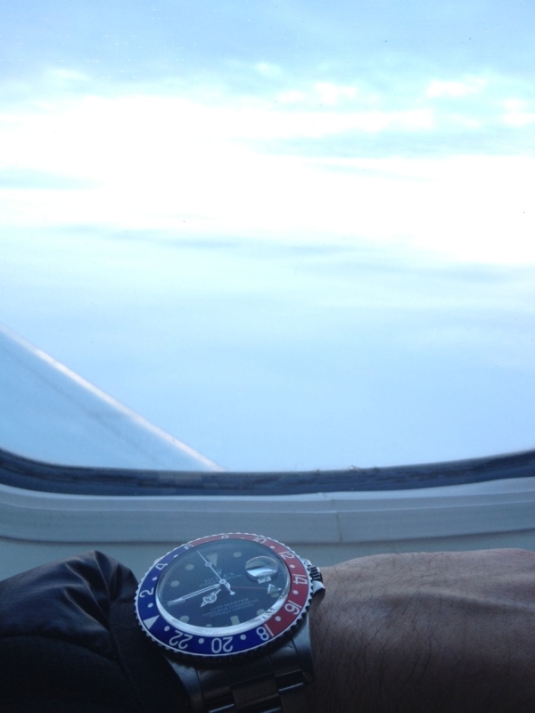 And my favorite travel watch, a 1675 GMT, 