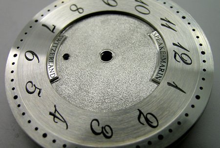 Frosted dial