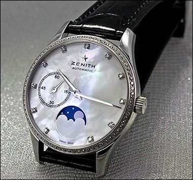 Zenith Moonphase Mother-of-Pearl Ladies Watch