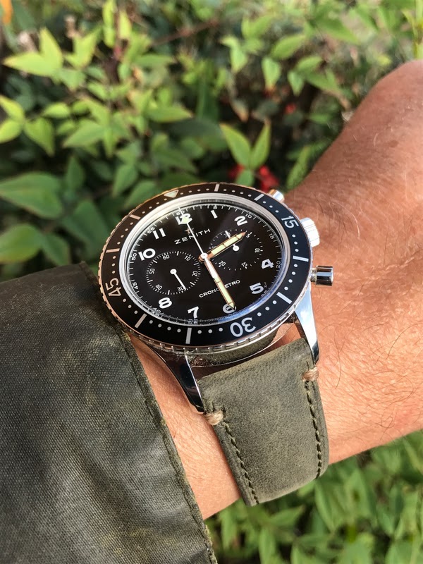 Zenith CP2 Strap Change: Nylon to Leather