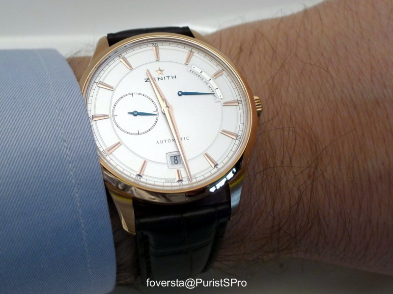 Zenith Captain Power Reserve Wristshot
