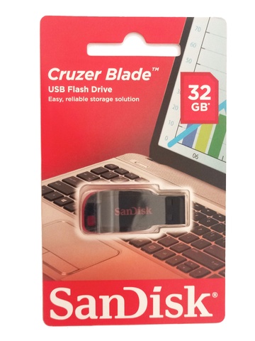 32 GB SanDisk Cruzer Blade USB Flash Drive