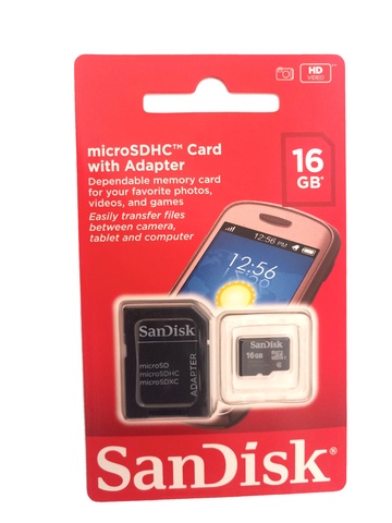 16 GB SanDisk microSDHC Memory Card