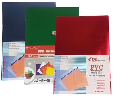 PVC Transparent Binding Sheet (100 Pieces)