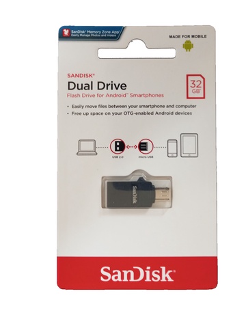 32 GB SanDisk Dual Drive (OTG) 