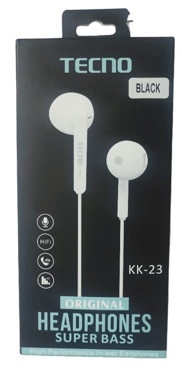 Tecno Original Headphones Super Bass (KK-23)