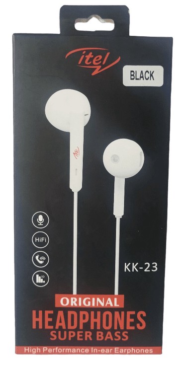 Itel Original Earphones Super Bass (KK-23)