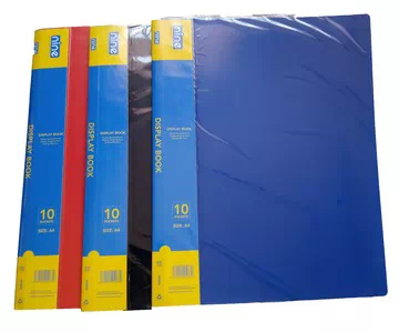 Nine Blue Edge Series Display Book / Clear Book / Portfolio (10 Pockets)