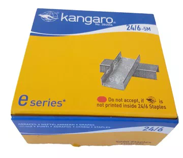 Kangaroo Staples 24/6.5m 5000 pcs No 384456
