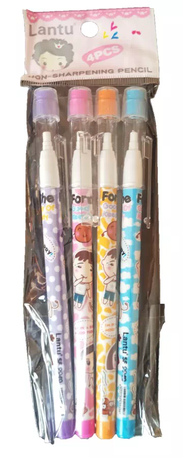Non Sharpened Pencils 4Pcs Pack