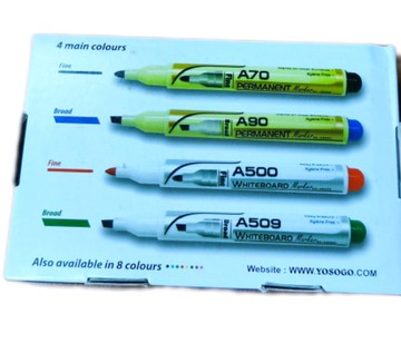 Yosogo White Board Marker (Black) 12 Pcs | Whiteboard Marker