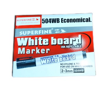 Superfine White Board Marker (Black) | Whiteboard marker 12 Pieces