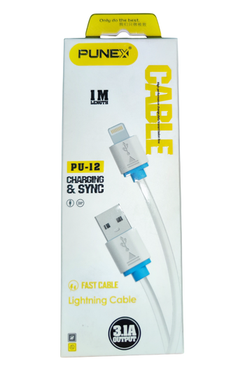 Punex iPhone Data Cable | 1Metre Fast Charging USB iPhone Data Cable