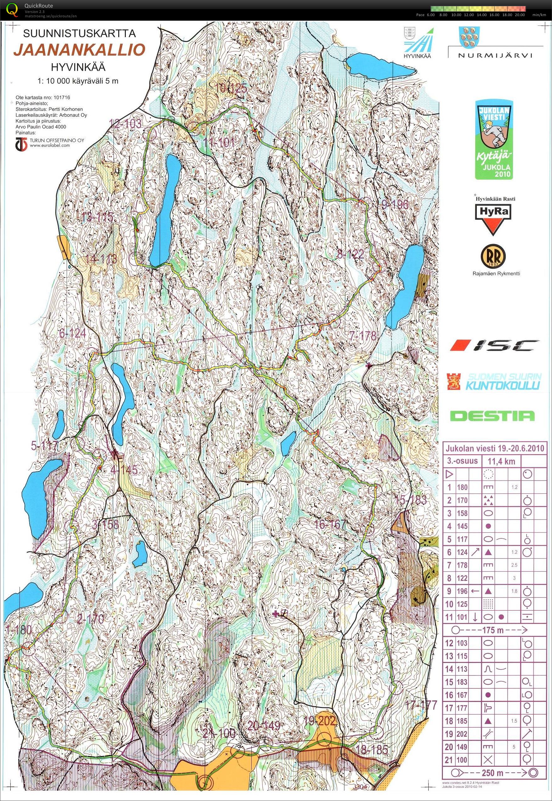 My digital orienteering map archive :: Kytäjä Jukola 2010 (20/06/2010)