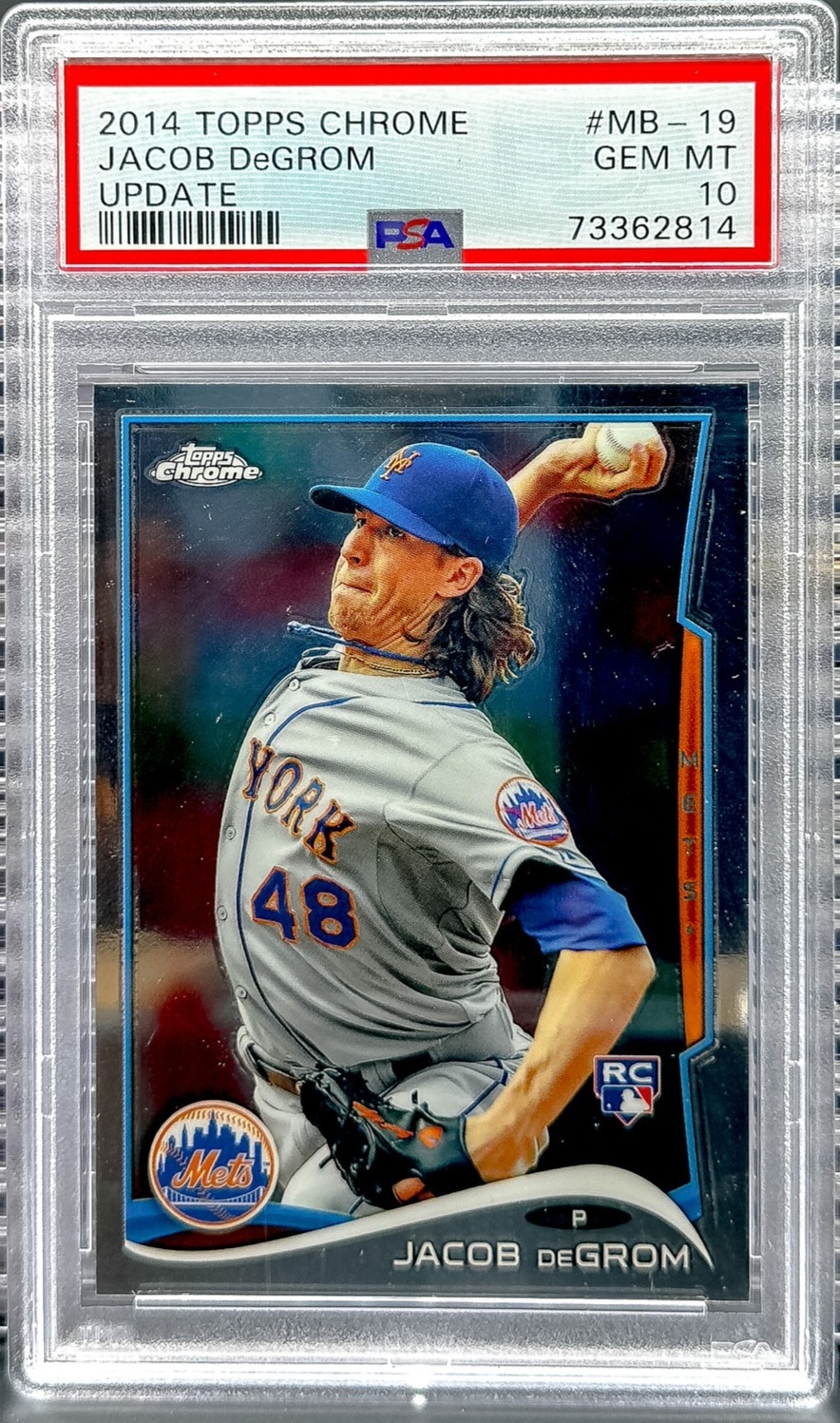 2014 Topps Chrome Update #MB-19 Jacob deGrom PSA 10