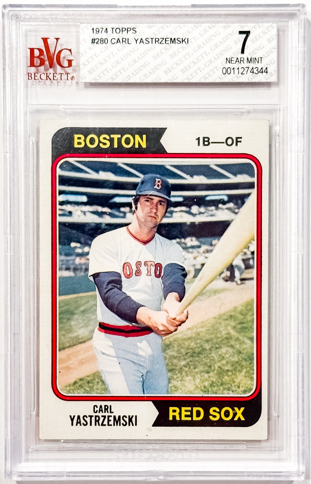 1974 Topps #280 Carl Yastrzemski BVG 7.0