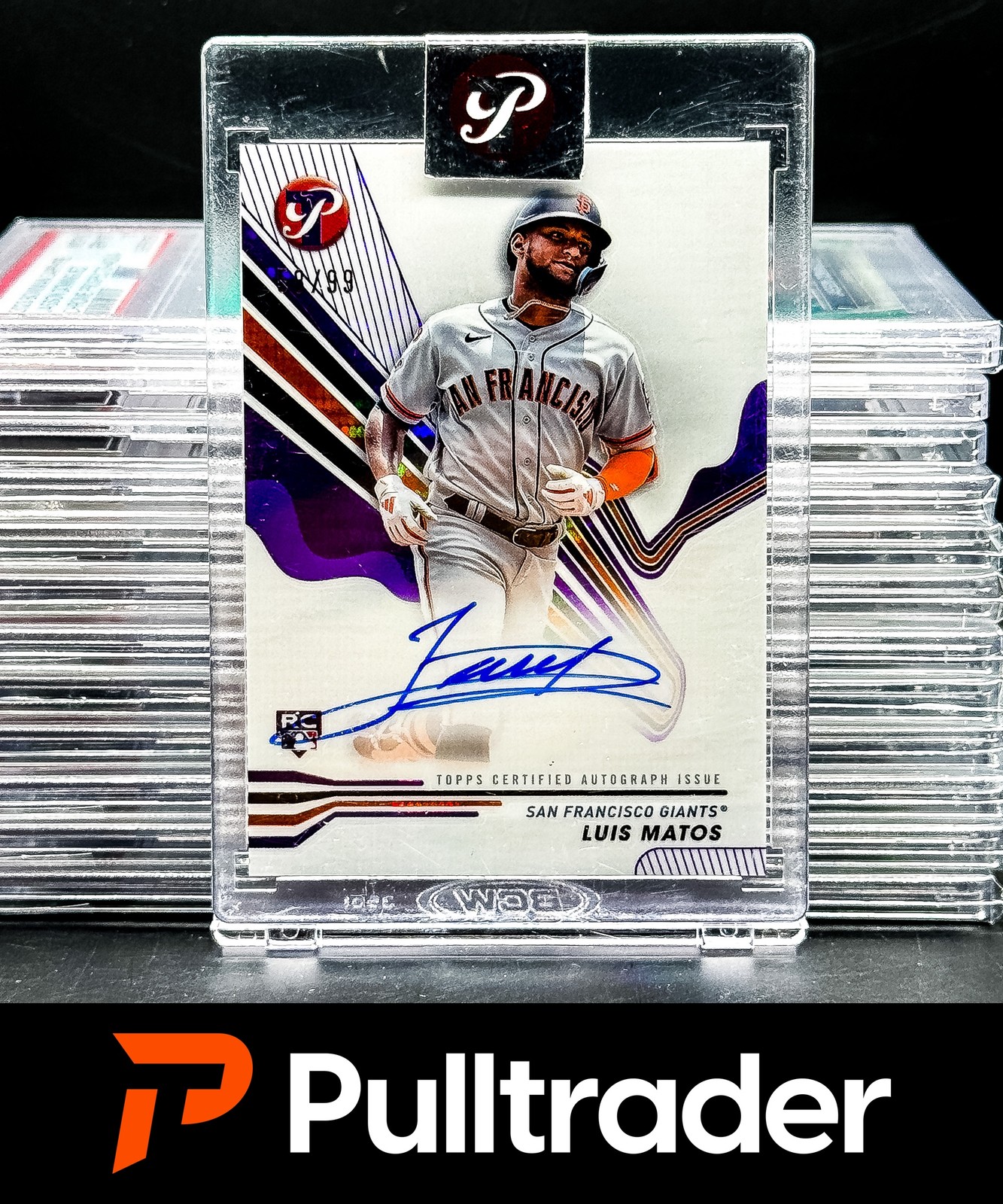 2024 Topps Pristine Luis Matos Purple Pristine Refractor #/99 Rookie Auto