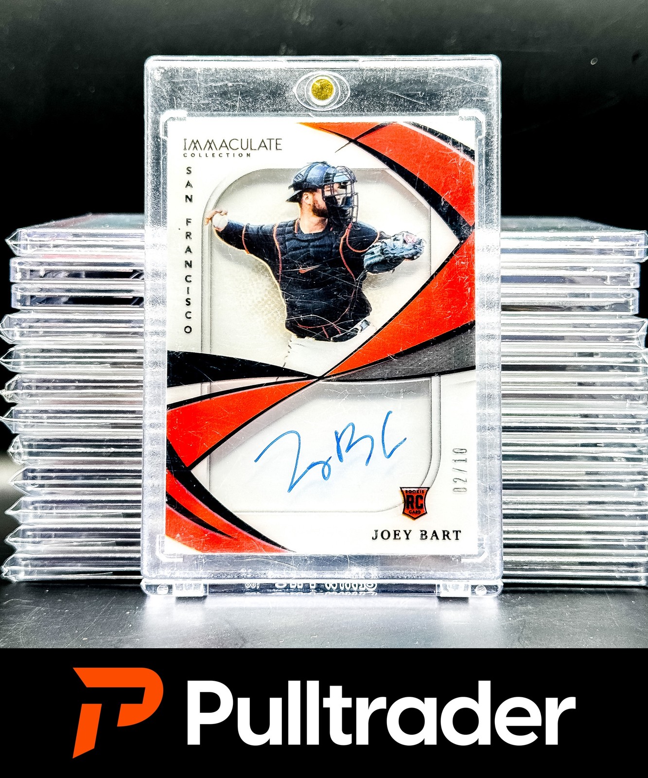 2021 Panini Immaculate Collection Joey Bart Shadowbox Signatures Black #/10