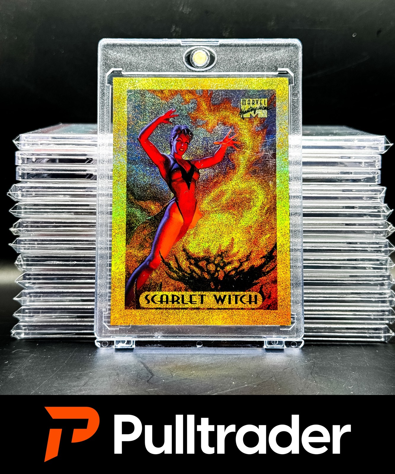 1994 Marvel Masterpieces Scarlet Witch Holofoil Gold Limited Edition SSP