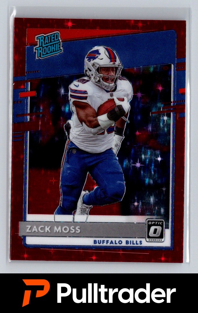 2020 Optic Zack Moss Rated Rookie #180 Red Stars SSP