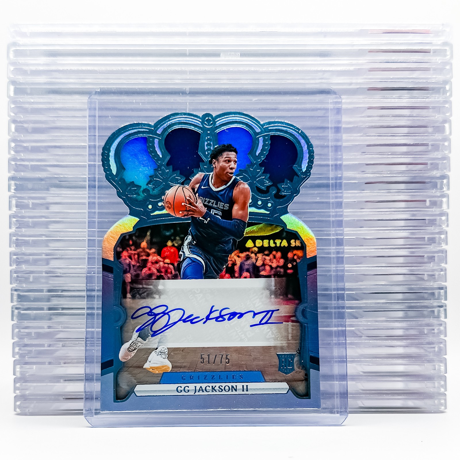 2023 Panini Crown Royale #RC-GGJ GG Jackson II Rookie Crown Autograph Blue #/75