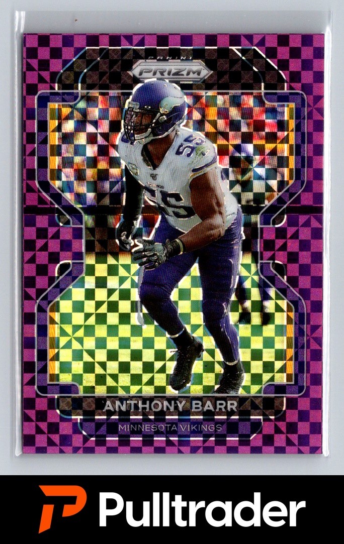 2021 Prizm Anthony Barr #131 Purple Power 14/49 SSP Vikings