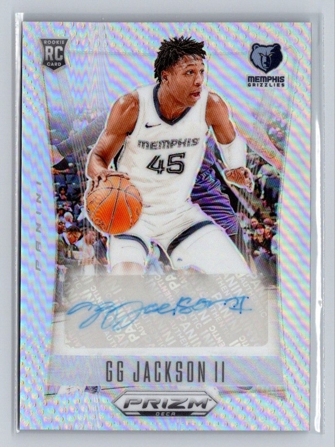2023-24 Panini Prizm Deca #DS-GGJ GG Jackson II Signatures Prizms Silver