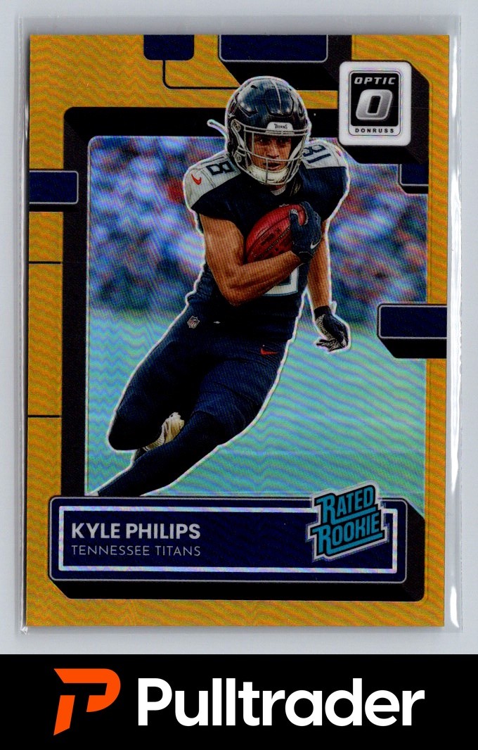 2022 Optic Kyle Phillips Gold Prizm 04/10 Rated Rookie RC SSP