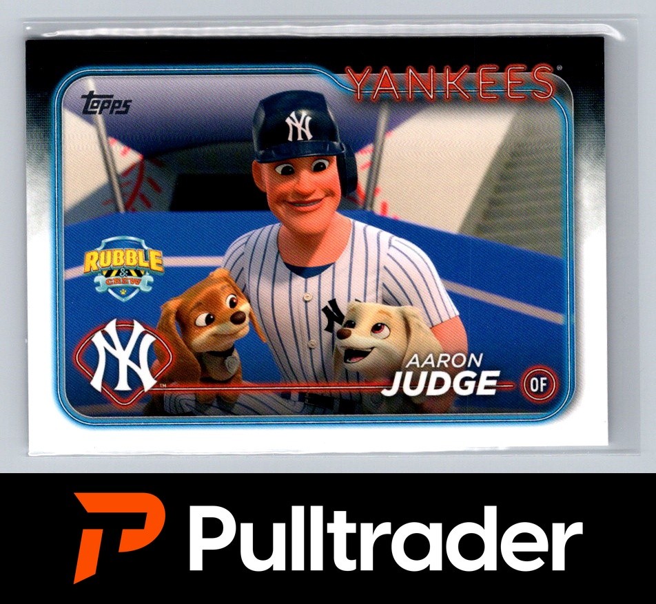 2024 Topps Update Aaron Judge Paw Patrol Rubble Crew SSP Yankees