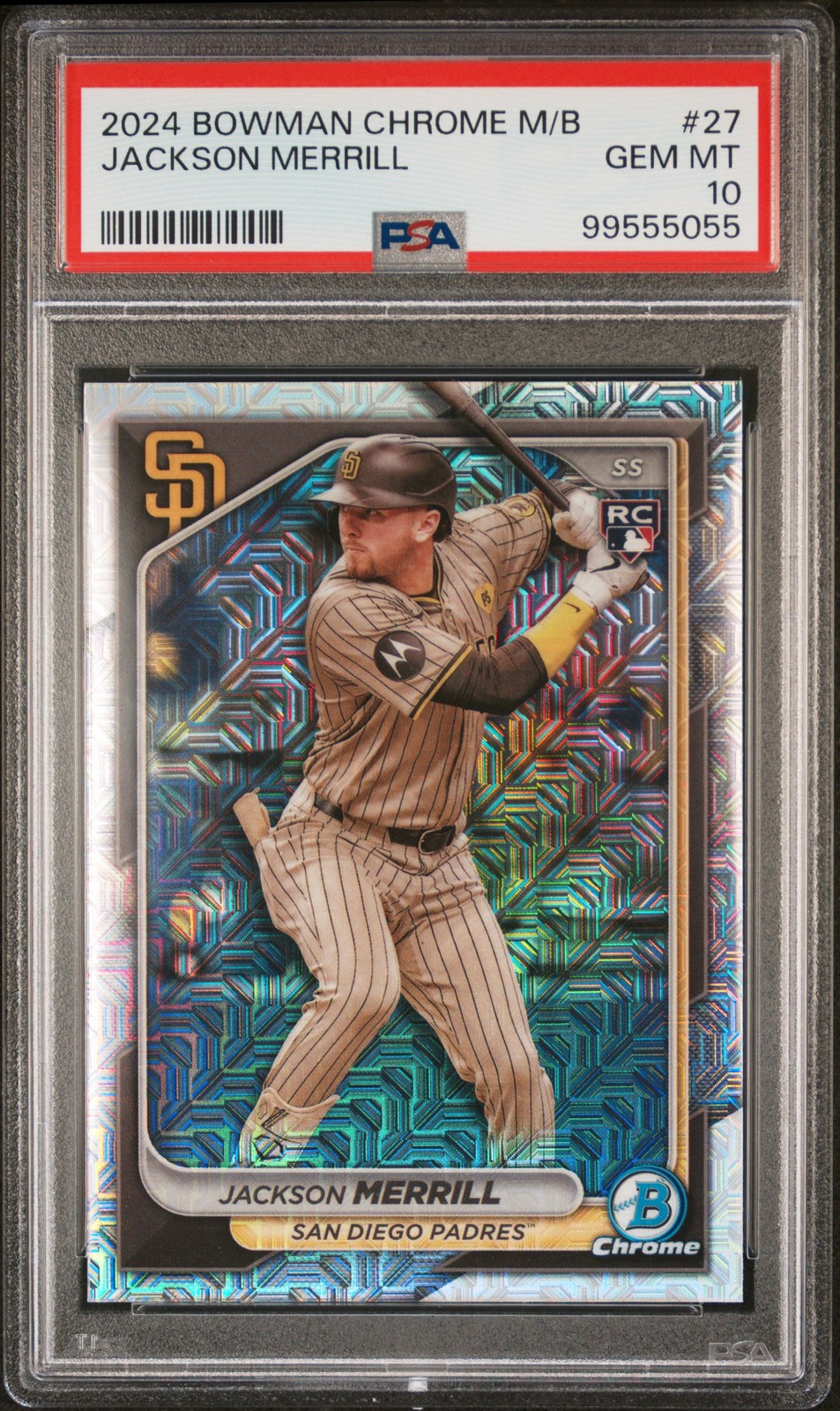 2024 Bowman Chrome Mega Box Jackson Merrill PSA 10
