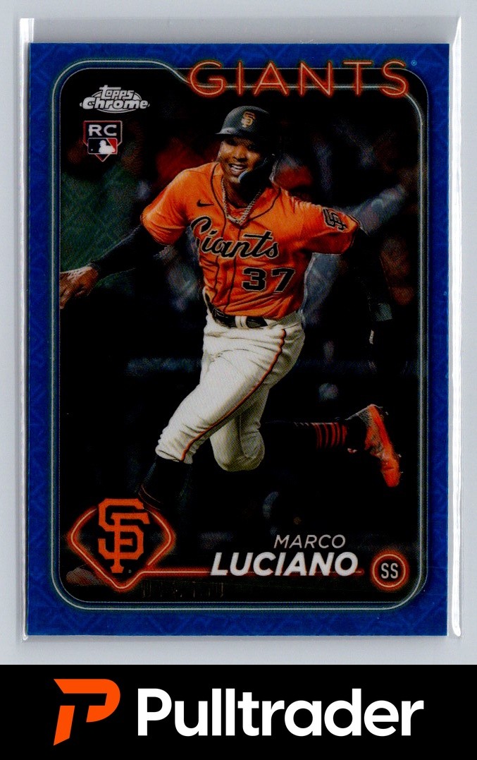 2024 Topps Chrome Logofractor Edition Marco Luciano Blue MLB Refractors #/150
